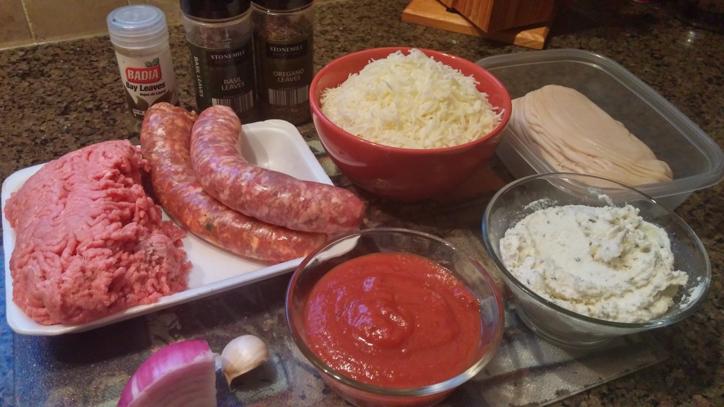 Keto Lasagna Ingredients