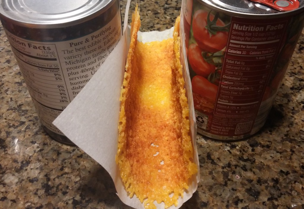 Low Carb Cheese Taco Shell