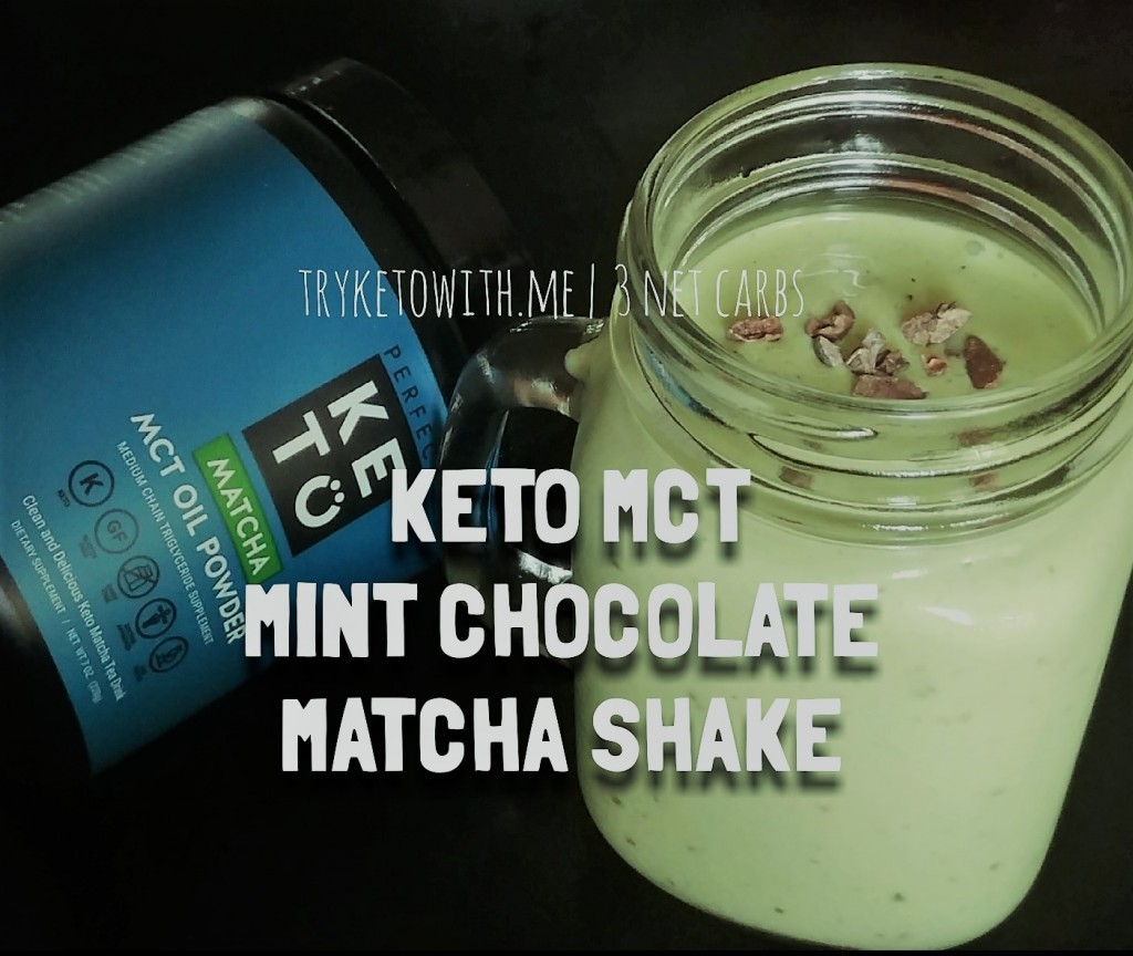 Keto MCT Mint Chocolate Matcha Milkshake