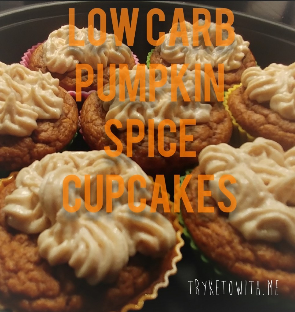 Low Carb Pumpkin Spice Cupcakes
