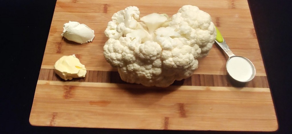 Keto Parmesan Mashed Cauliflower