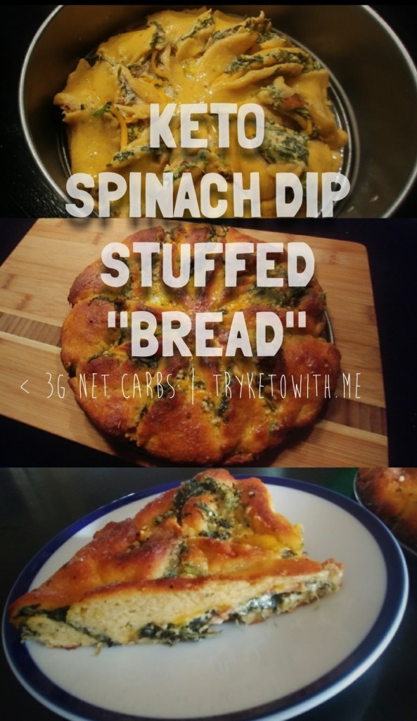 Keto Spinach Dip Stuffed Bread