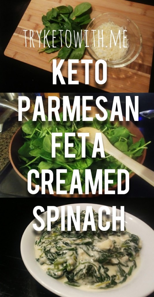 Keto Parmesan Feta Creamed Spinach