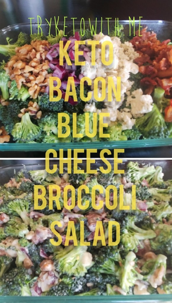 Bacon Blue Cheese Keto Broccoli Salad