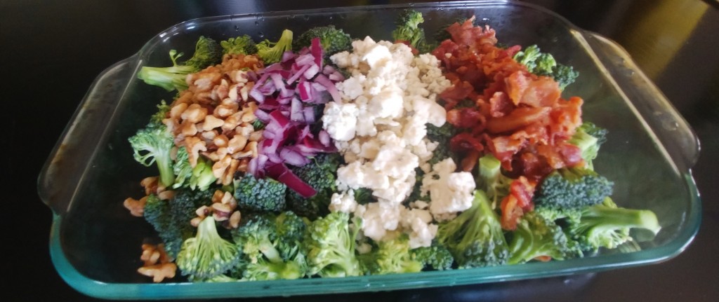 Keto Bacon Blue Cheese Broccoli Salad