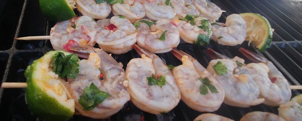 Keto Cilantro Lime Grilled Shrimp