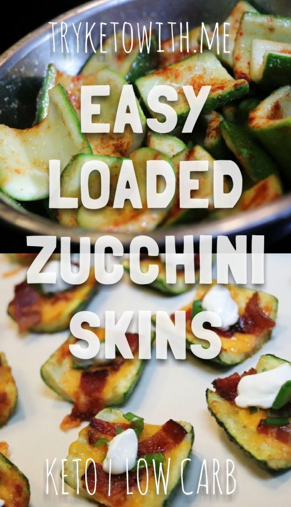 Easy Loaded Keto Zucchini Skins